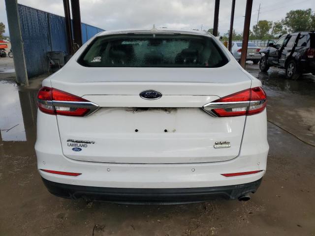 3FA6P0CD5KR150425 - 2019 FORD FUSION SEL WHITE photo 6