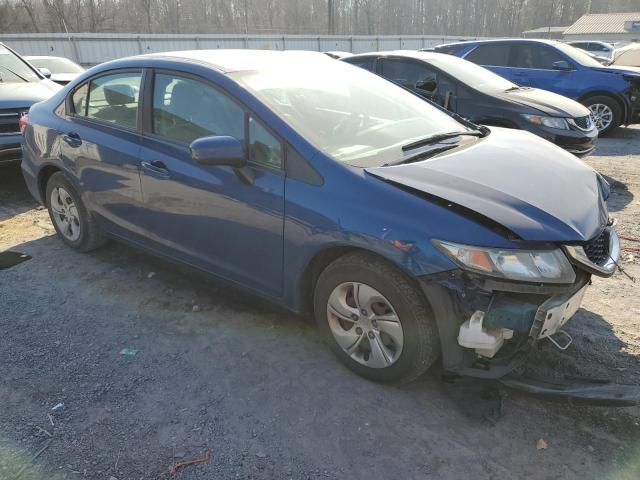 2HGFB2E54EH559110 - 2014 HONDA CIVIC LX BLUE photo 4