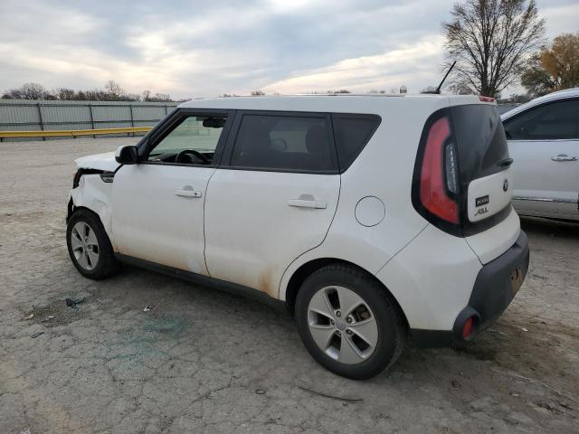 KNDJN2A26F7155413 - 2015 KIA SOUL WHITE photo 2