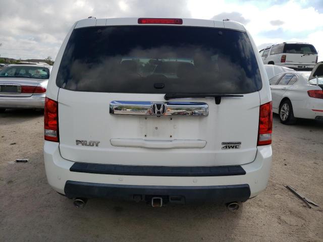 5FNYF48839B056032 - 2009 HONDA PILOT TOURING WHITE photo 6