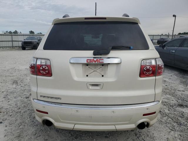 1GKKRTED1CJ163402 - 2012 GMC ACADIA DENALI WHITE photo 6