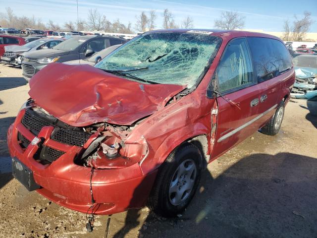 1B4GP24321B239479 - 2001 DODGE GRAND CARA SE RED photo 1