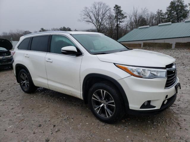 5TDJKRFH0GS248952 - 2016 TOYOTA HIGHLANDER XLE WHITE photo 4
