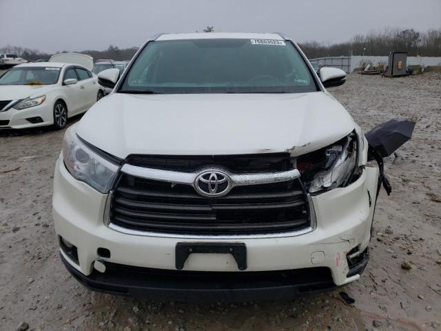 5TDJKRFH0GS248952 - 2016 TOYOTA HIGHLANDER XLE WHITE photo 5