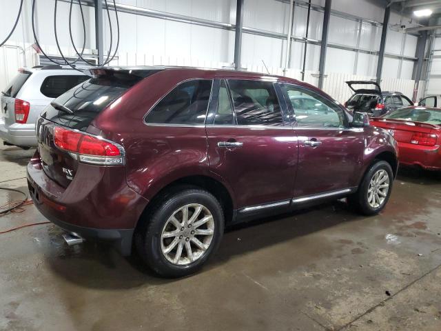 2LMDJ8JK3BBJ08692 - 2011 LINCOLN MKX BURGUNDY photo 3