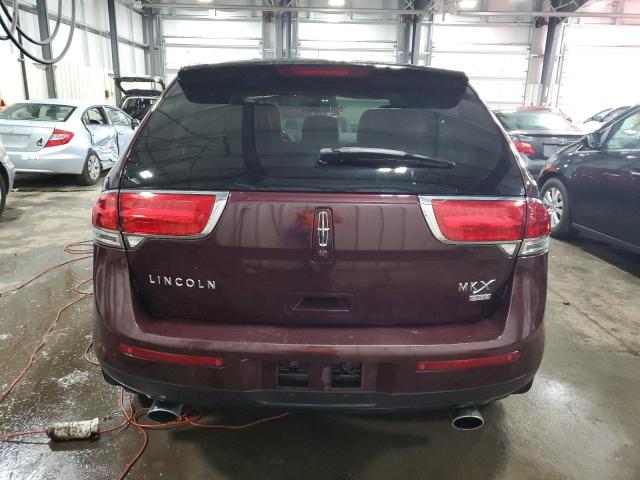 2LMDJ8JK3BBJ08692 - 2011 LINCOLN MKX BURGUNDY photo 6