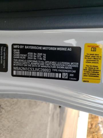 WBA2N1C53JVC28893 - 2018 BMW M240I Белый фото 12