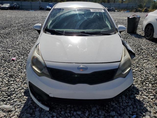 KNADM4A33D6231271 - 2013 KIA RIO LX WHITE photo 5