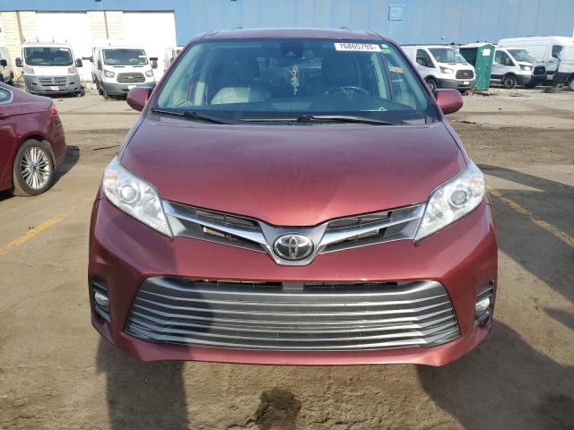 5TDYZ3DC7LS027616 - 2020 TOYOTA SIENNA XLE RED photo 5