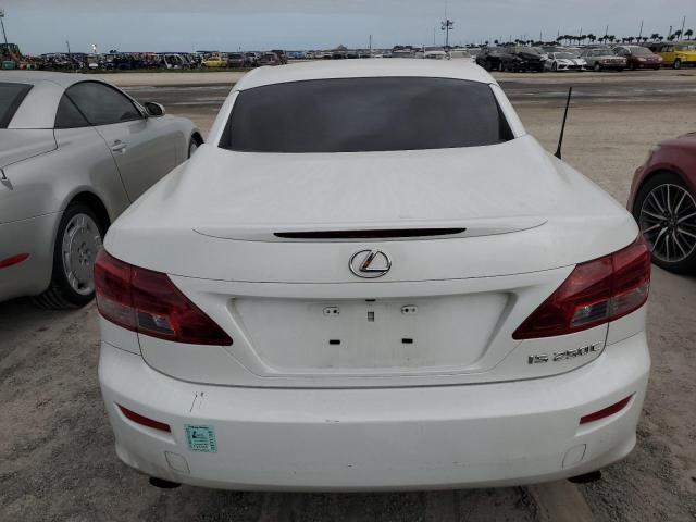 JTHFF2C2XC2521798 - 2012 LEXUS IS 250 WHITE photo 6