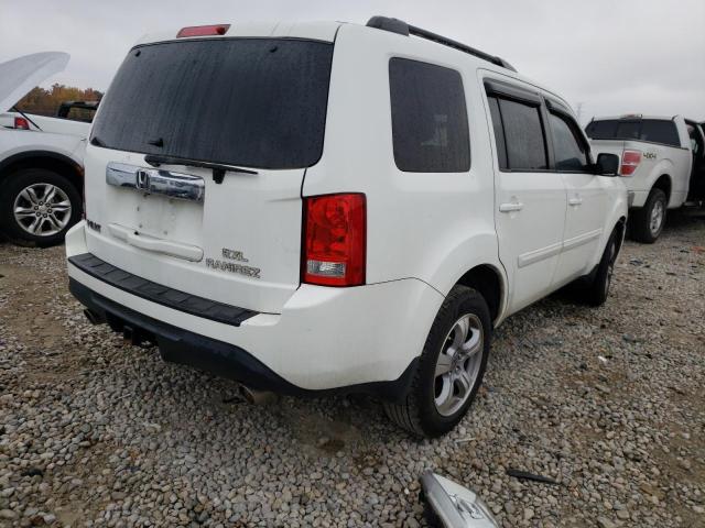 5FNYF3H50CB014473 - 2012 HONDA PILOT EXL WHITE photo 3