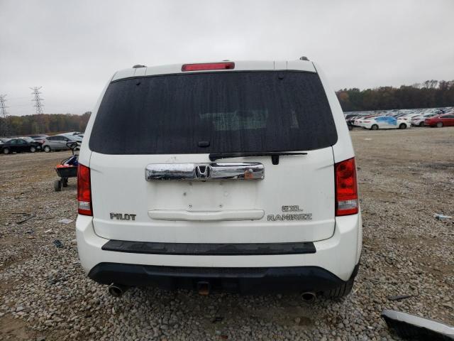 5FNYF3H50CB014473 - 2012 HONDA PILOT EXL WHITE photo 6