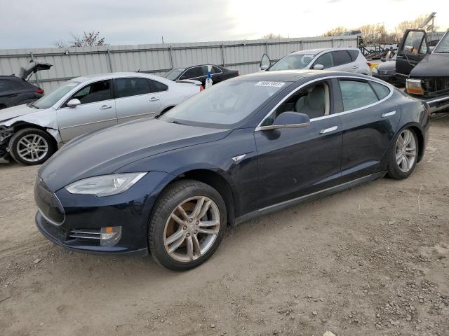 5YJSA1DN6DFP04194 - 2013 TESLA MODEL S Կապույտ լուսանկար 1