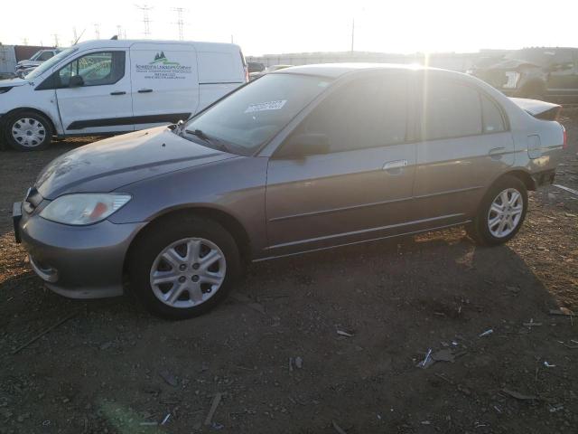 2HGES16594H637187 - 2004 HONDA CIVIC LX GRAY photo 1