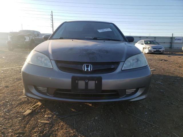 2HGES16594H637187 - 2004 HONDA CIVIC LX GRAY photo 5