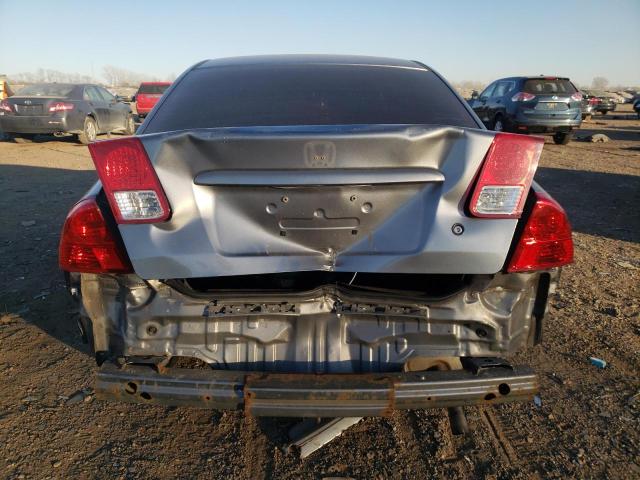 2HGES16594H637187 - 2004 HONDA CIVIC LX GRAY photo 6