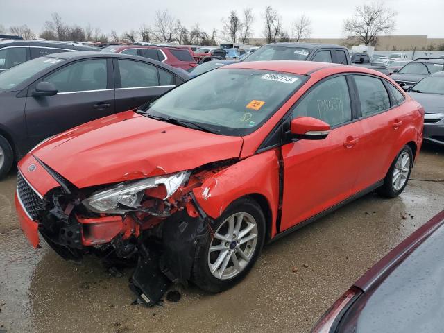 1FADP3F23GL281846 - 2016 FORD FOCUS SE RED photo 1