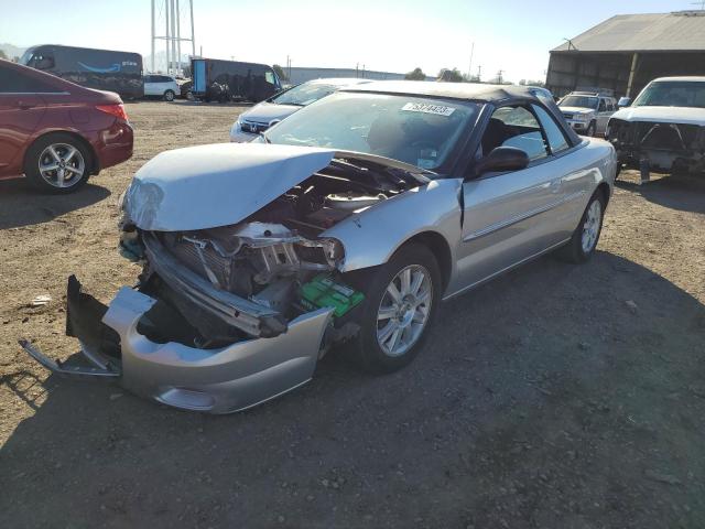 1C3EL75R64N421182 - 2004 CHRYSLER SEBRING GTC SILVER photo 1