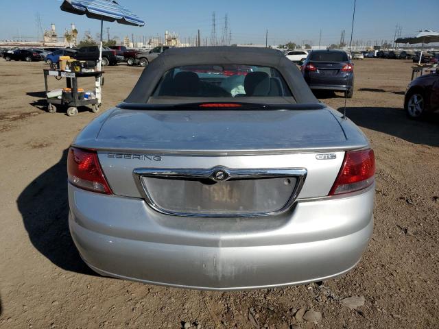 1C3EL75R64N421182 - 2004 CHRYSLER SEBRING GTC SILVER photo 6