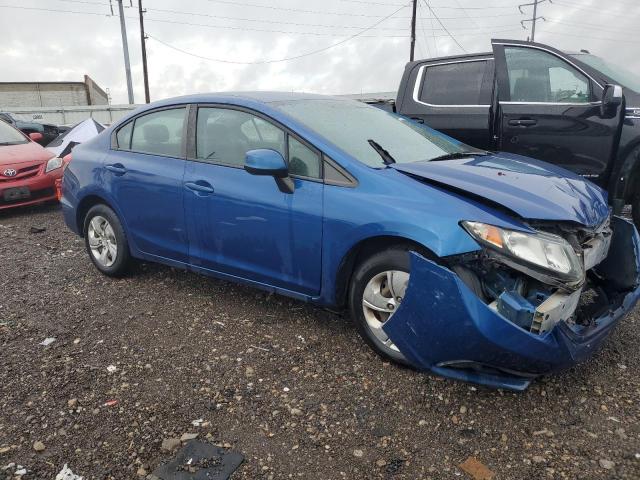 19XFB2F5XDE100008 - 2013 HONDA CIVIC LX BLUE photo 4