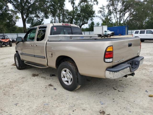 5TBRT34143S362720 - 2003 TOYOTA TUNDRA ACCESS CAB SR5 GOLD photo 2