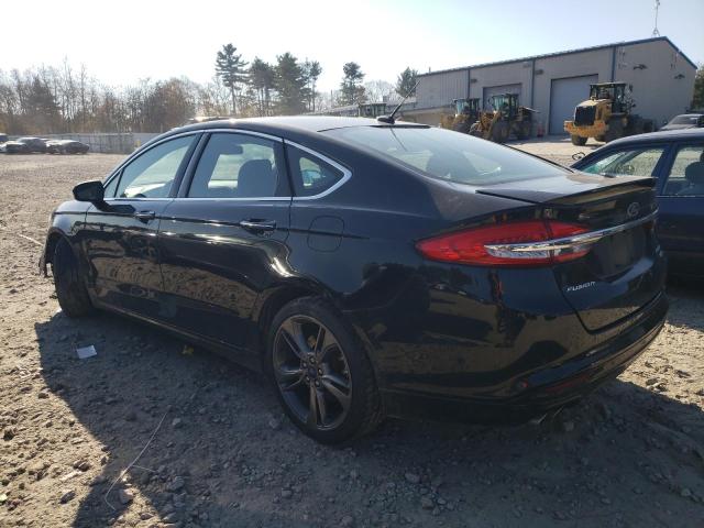 3FA6P0VP4JR157159 - 2018 FORD FUSION SPORT BLACK photo 2