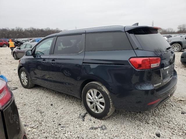 KNDMB5C12G6201757 - 2016 KIA SEDONA LX BLUE photo 2