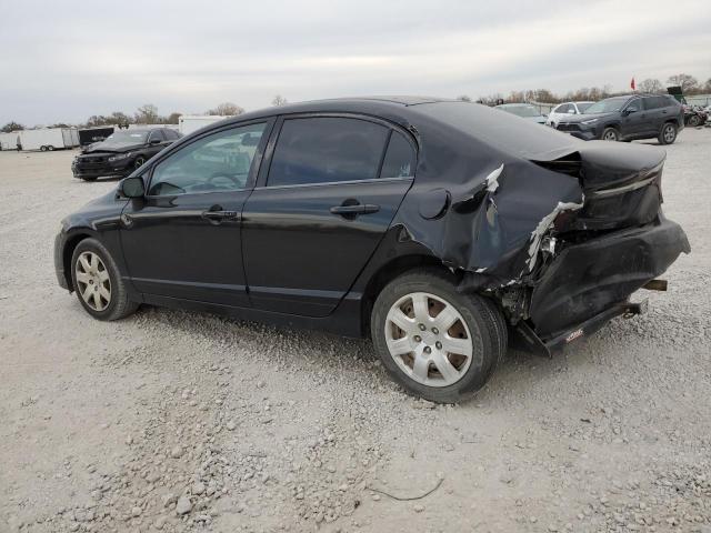 2HGFA16569H347150 - 2009 HONDA CIVIC LX BLACK photo 2