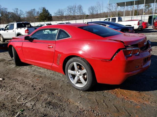 2G1FC1EV1A9123088 - 2010 CHEVROLET CAMARO LT RED photo 2