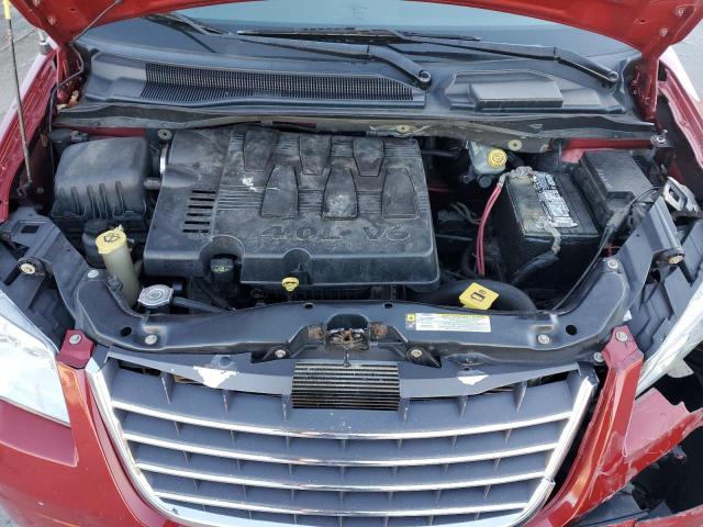 2A4RR5DX8AR138260 - 2010 CHRYSLER TOWN & COU TOURING წითელი ფოტო 12