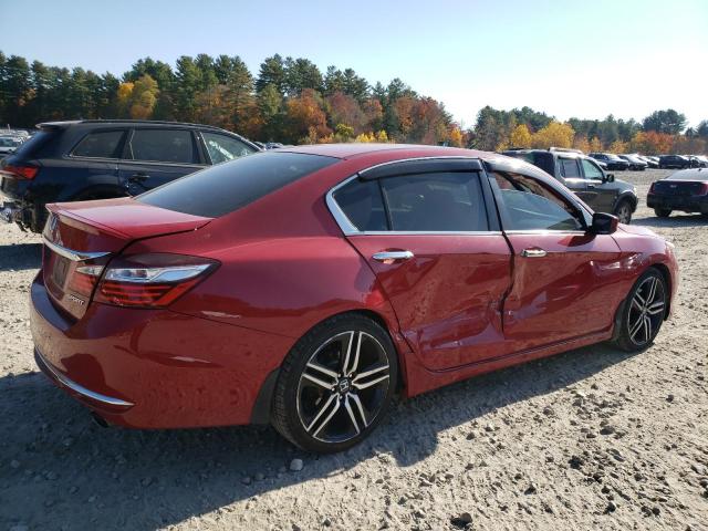 1HGCR2F51GA134278 - 2016 HONDA ACCORD SPORT RED photo 3