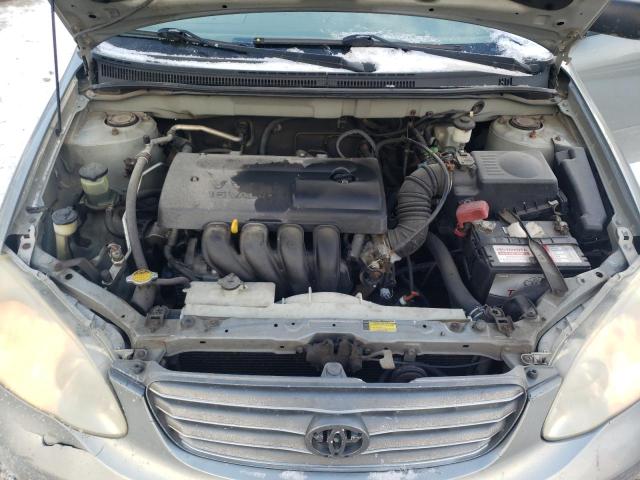 2T1BR32E94C799250 - 2004 TOYOTA COROLLA CE GRAY photo 11