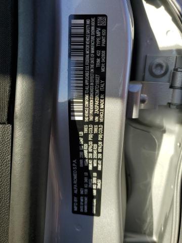 ZASPAKBN2M7D18027 - 2021 ALFA ROMEO STELVIO TI SILVER photo 13