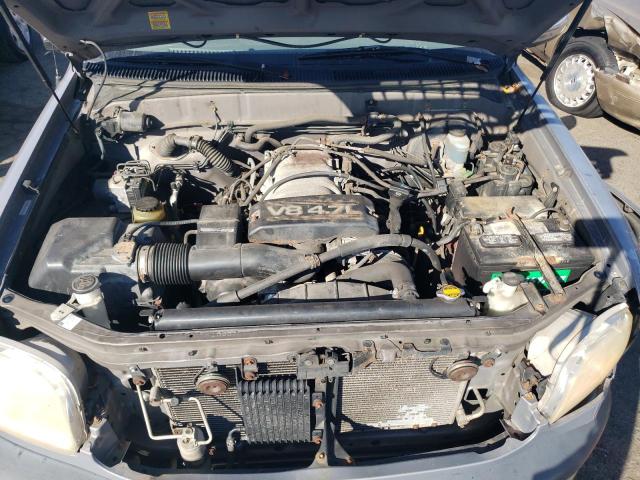 5TBBT4411YS034606 - 2000 TOYOTA TUNDRA ACCESS CAB ნაცრისფერი ფოტო 11