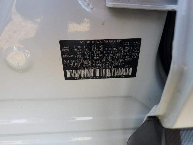 4S4WMAPD2N3470884 - 2022 SUBARU ASCENT LIMITED WHITE photo 12