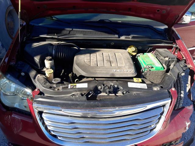 2C4RC1CG3DR806195 - 2013 CHRYSLER TOWN & COU TOURING L BURGUNDY photo 12