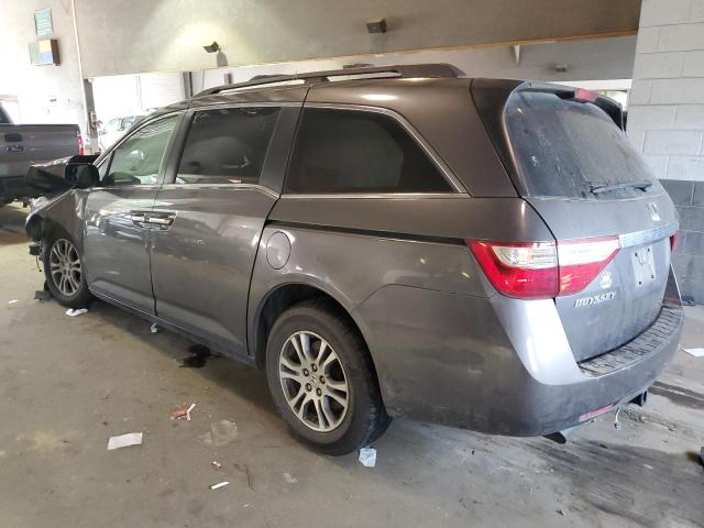 5FNRL5H40CB031774 - 2012 HONDA ODYSSEY EX GRAY photo 2