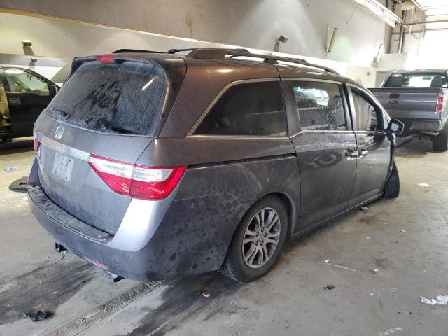 5FNRL5H40CB031774 - 2012 HONDA ODYSSEY EX GRAY photo 3