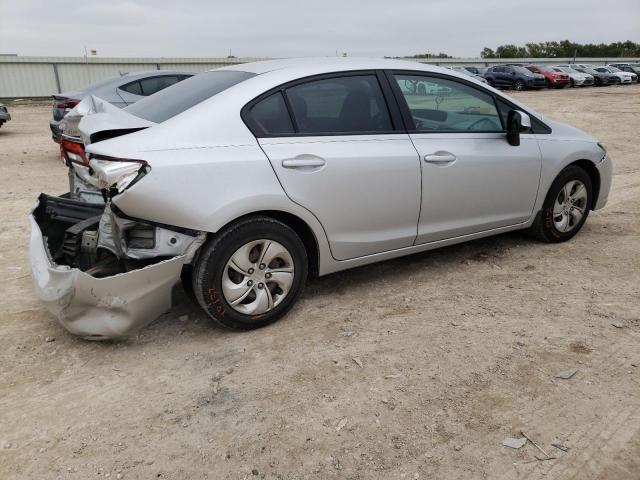 2HGFB2F5XDH572036 - 2013 HONDA CIVIC LX SILVER photo 3