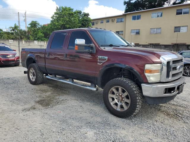 1FTSW21RX9EA39551 - 2009 FORD F250 SUPER DUTY BURGUNDY photo 4