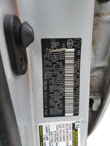 2T1BR32E25C324301 - 2005 TOYOTA COROLLA CE GRAY photo 12