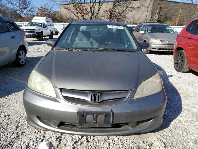 2HGES26705H572917 - 2005 HONDA CIVIC EX GRAY photo 5