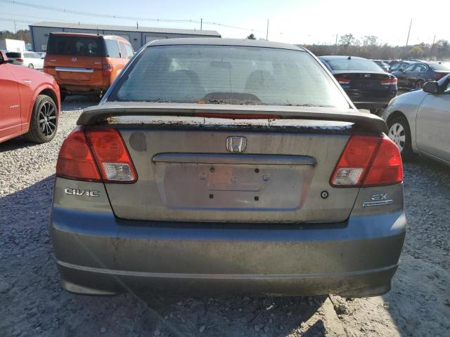 2HGES26705H572917 - 2005 HONDA CIVIC EX GRAY photo 6