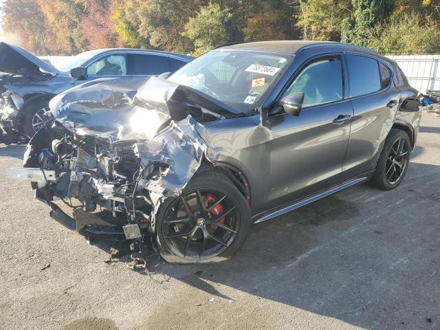ZASPAKBN0M7D11450 - 2021 ALFA ROMEO STELVIO TI GRAY photo 1