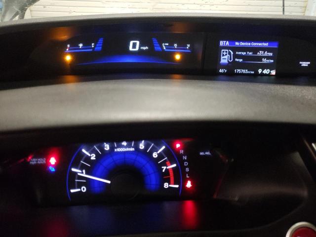 19XFB2F97FE093914 - 2015 HONDA CIVIC EXL შავი ფოტო 9