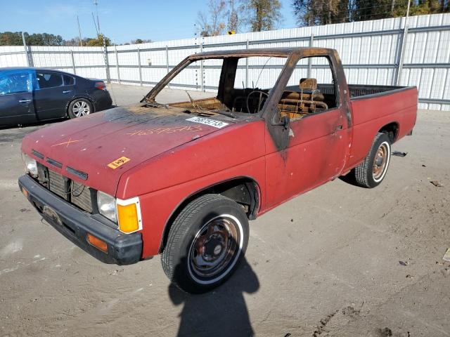 1N6ND11S9GC432043 - 1986 NISSAN D21 SHORT BED RED photo 1