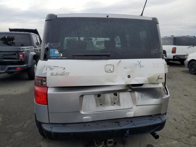 5J6YH28728L011319 - 2008 HONDA ELEMENT EX SILVER photo 6