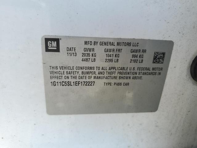 1G11C5SL1EF172227 - 2014 CHEVROLET MALIBU 1LT 白色 照片 12