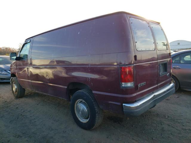 1FTNE24W33HA14921 - 2003 FORD ECONOLINE E250 VAN BURGUNDY photo 2