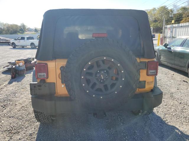 1C4AJWAG6CL152772 - 2012 JEEP WRANGLER SPORT YELLOW photo 6